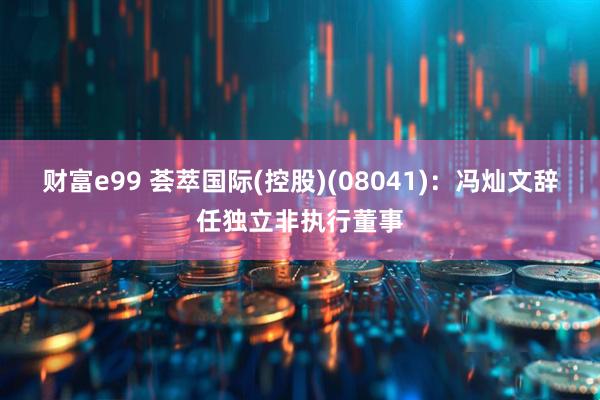财富e99 荟萃国际(控股)(08041)：冯灿文辞任独立非执行董事